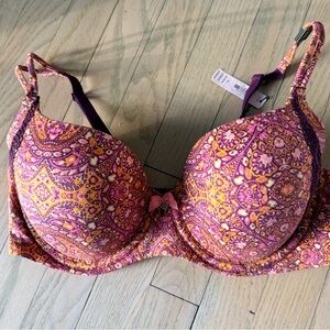 New Victoria’s Secret Body By Victoria Demi Lined Bra 38D Mosaic Style